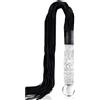 Pipedream Fustigatore in vetro e pelle Icicle | Doppio piacere