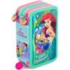 Principesse Disney Disney Ariel La sirenetta - Astuccio 3 Scomparti, 45 pezzi, 2 Penne Gel Cancellabili, Pastelli 4.0. Pennarelli Giotto