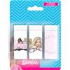 Barbie - Gomme da cancellare, set 3 pezzi
