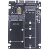 WANGCL M.2 NGFF a SATA Adattatore MSATA a SATA 3.1 convertitore per disco rigido da 2,5