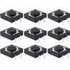 OTOTEC 50Pcs 12x12x4.3mm Tattile Pulsante Interruttore Mini Pulsanti per Smart Home Prodotti Elettronici