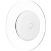 Eglo Lampada da parete a LED per interni Trepella, batteria, dimmerabile con telecomando, faretto senza fili sensore di movimento, bianco e trasparente, effetto caldo RGB, Ø 11,5 cm