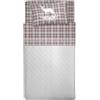 PENSIERI DELICATI Completo Letto 1 Piazza e Mezza, Flanella 100% Cotone Caldo e Morbido, Completo Lenzuola 120 x 200 cm, Include Lenzuolo Sotto, Sopra e 1 Federa, Made in Italy, Tartan Cervo Rosso