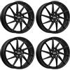 dotz 4 cerchi Dotz Spa nero 8.0Jx18 ET48 5x100 compatibili con Skoda Fabia