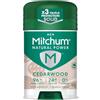 Mitchum Pennino deodorante naturale Men - senza alluminio, vegano - prodotto senza esperimenti sugli animali - 96% ingredienti naturali - legno di cedro