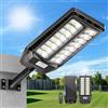 Adewalk 800W Lampione Solare Led Esterno con Telecomando, IP66 Impermeabile Lampada Stradale Solare con Sensore di Movimento, 6500K Super Bright Lampioni da Giardino Esterno Solari per Garage Strada