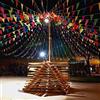 EDATOFLY 240M Colorate Bandiera di Pennant 450Pcs Nylon Bandierine Triangolari Decorazione Bandiere per Festa Natale Compleanno Matrimonio Cerimonio Giardino Esterno