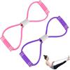 MLPKOI Elastici Fitness di 2 Livelli di Resistenza, fascia di resistenza per braccio figura 8, Fasce elastiche fitness, Elastica in Gomma Fasce per Esercizi Fitness Sicure