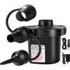 AearKing Pompa ad Aria Elettrica, 2 in 1 Pompa Elettrica per Materasso Gonfiabile con 3 Ugelli,AC 110V-240V/DC 12V/50W Gonfiatore Elettrico Portatile, Pompa elettrica per Gonfiabili,Piscina Gonfiabile