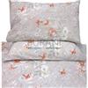 Fazzini lenzuolo copriletto matrimoniale Farfalle 7 (lenzuolo superiore 260x295 +lenzuolo inferiore con angolo 180x200x30 +2 federe 52x82 - Cotone -Made in Italy