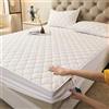 LGQLYH Lenzuolo con Angoli Trapuntata Una Piazza E Mezza Personalizzabile Coprimaterasso Matrimoniale/Singolo Fodera Materasso Imbottito-Altezza Da 30cm Lavabile Copri/Proteggi Materasso (160x190+30cm,White)