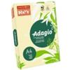 INTERNATIONAL PAPER Carta colorata A4 Sylvamo Rey Adagio 80 g/m² giallo canarino 03 - Risma da 500 fogli - ADAGI080X626