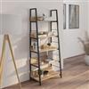 DEGHI Libreria 60 x 148,5h cm nero e rovere - Caio