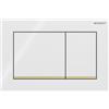 PLACCA DI COMANDO GEBERIT OMEGA 20 SQUARE BIANCO E ORO 115.080.KK.1