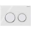 PLACCA DI COMANDO GEBERIT OMEGA 20 ROUND BIANCO E CROMO LUCIDO 115.085.KJ.1