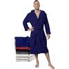 Twinzen Accappatoio per Uomo con Cappuccio in Spugna, 2 Tasche, Cintura Cotone Senza Prodotto Chimico, Oeko Tex - Vestaglia per Uscire dalla Doccia, Assorbente e Confortevole