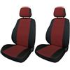 Cora manufacturing Coprisedili anteriori Fast&Smart tg. speciale tess. misto cotone rosso/nero