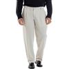 Giosal Pantaloni Uomo Viscosa Fondo Largo Baggy con Pinces Comodo Elastico sul Retro Relaxed Fit Casual Elegante Vari Colori (IT, Numero, 46, Regular, Regular, Panna)