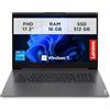 Lenovo - Notebook 17.3 Pollici V17 Gen 4 i, PC Portatile Professionale Windows 11 Pro, Intel Core i5-13420H, Ram 16GB DDR4, 512GB SSD NVMe - Laptop Grafica Intel UHD, Computer Audio Dolby, Schermo FHD
