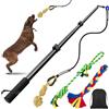 Ycozy Flirt Pole Cane 103cm, Cane Teaser Palo, Bacchetta Da Teaser Allungabile, Corda Giocattolo Interattivo All'Aperto per Cani Piccola/Media/Grandi Allenamento Esercizio Di Gioco