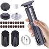 RoserRose Grattugia elettrica 3 in 1 per calli Display LED Kit professionale per la cura dei piedi con 6 dispositivi e 3 punte intercambiabili