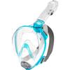 Cressi Baron Full Face Mask, Maschera Snorkeling Integrale Anti Fog, Facciale Comfort, Valvola Scarico e Snorkel Dry Unisex Adulto, Nero/Nero, S/M