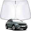 WEIPIN Parasole parabrezza compatibile con VW T*ROC 2017-2021, 2023, 2024 con protezione UV e raffreddamento