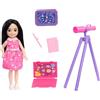 Barbie Set di bambole e accessori, Chelsea Can Be Astronomer, Brunette piccola bambola con 5 pezzi a tema scientifico incluso un telescopio