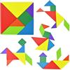 qimeyu Tangram Magnetico,Tangram Bambini,Tangrams Magnetico Bambini,Tangrams Magneticos da Viaggio,Gioco Educativo Adatto a Bambini dai 3 Anni in su