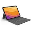 Logitech Combo Touch Custodia con Tastiera per iPad Air (4 e 5 gen - 2020, 2022), Layout Spagnolo QWERTY - Grigio