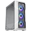 Cooler Master MasterBox TD500 Mesh V2 - Case per PC mid-tower E-ATX mesh tassellato, 3 ventole ARGB 120mm, pannello superiore rimovibile, lato in vetro temperato, USB Type-C- Bianco