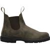 BLUNDSTONE #585 RUSTIC BROWN LEATHER & ELASTIC Scarpa Tempo Libero Uomo