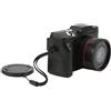 Tbest Fotocamera Vlog Economica Fotocamera Vlogging Micro Fotocamera Singola Videocamera HD da 16 MP Videocamera Digitale 1080P Schermo Ribaltabile a 180 Gradi Display LCD TFT da 2,4