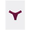 Tezenis Brasiliana Cotone E Pizzo Riciclato Donna Rosso