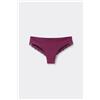 Tezenis Brasiliana Taglio Vivo Cotone Organico E Pizzo Riciclato Donna Rosso