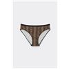Tezenis Slip Cotone Stampato Donna Nero