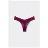 Tezenis Perizoma Sgambato In Pizzo Riciclato Donna Rosso