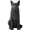 JFSM INC. 3,5 Black German Shepherd Dog Figurine - Elegante Resin Dog Statue, Holiday Stocking Stuffer, Gifts for German Shepherd Lovers, Pet Memorial or Home Office Decor