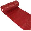 Deko AS GmbH Runner decorativo con motivo a cuori, impermeabile, effetto loto, superficie vellutata, rotolo da 25 m, larghezza 30 cm, 100% nylon, colore bordeaux