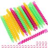 ZONADAH Set di 20 onde a spirale in plastica colorata per parrucchieri, styling, bigodini, permanenti, bigodini, strumenti da salone per donne e ragazze