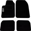Auto Accessori Lupex Kit Tappetini Auto Compatibili per Punto Evo con Nome Logo Ricamato | Personalizzati e con Battitacco | Set Tappeti Strappo Adattabili in Moquette Anteriori e Posteriori