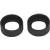 Fafeicy Protezione Oculare in Gomma per Microscopio, 40-42mm, Set 2 Pezzi, Angolo Piatto, Nero