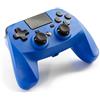 Snakebyte PS4 GAME:PAD 4S - Wireless bluetooth Controller for PlayStation 4 / PS4 Slim / Pro, analog dual joysticks, PC compatible (Windows 7/8/10), 3.5mm headphone jack, touchpad, Blue