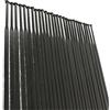 GZXXB 12 raggi dritti in acciaio inox calibro 14G nero ruota da strada (290 mm)