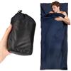 XCRPRT Sacco a pelo 2 in 1, in microfibra, ultra leggero, solo 220 g, 90 x 220 cm, foglio da campeggio per adulti, per backpacking, hotel e capanne di montagna