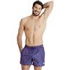 ARENA Allover Costume Uomo Mare e Piscina, Costume da Bagno in Tessuto Riciclato ad Asciugatura Rapida, Costume da Nuoto con Slip Interno in Rete e Tasche Laterali