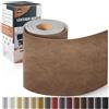 OAZ Kit di Riparazione in Pelle - 10 x 160 cm Patch Adesive per Auto, Seggiolino, Divano, Barca e Sedia - Nuovo Kaki