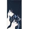 YISUMEI Telo mare in microfibra, XXL, asciugamano da spiaggia, leggero, ad asciugatura rapida, viso laterale per gatti, 180 x 90 cm