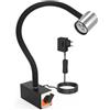 S SHUN CAN DA 12T Luce Magnetica Flessibile Collo Di Cigno 900 Lumen LED Impermeabile Luce di Lavoro con Base Regolabile per Tornio Fresatrice Cnc Macchina Da Cucire Illuminazione Industriale