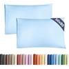 CGK Unlimited Federa 50x80 Blu chiaro - Set da 2 - Federe in Microfibra di Alta Qualità - Morbide, Confortevoli e Lavabili in Lavatrice - Federa 50x80 per Cuscini, Set 2 Federe Blu chiaro - OEKO-TEX Certificato
